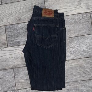 Levi's Men's Dark Blue Straight Jeans